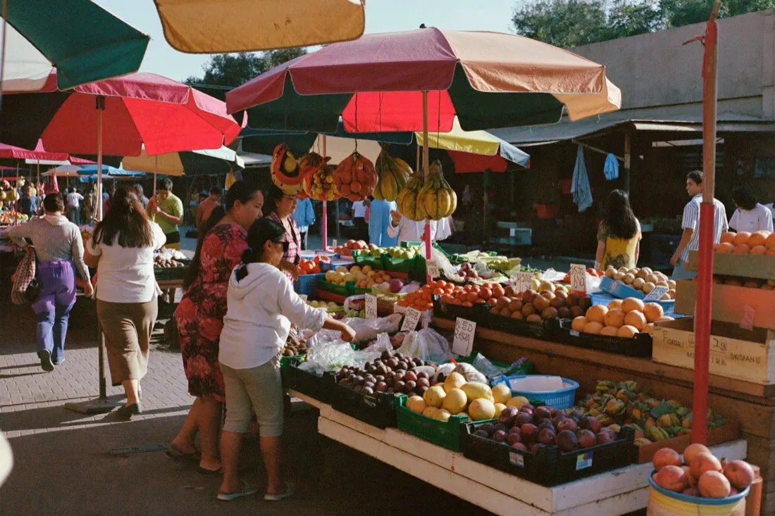 Mercado local en el sureste de México